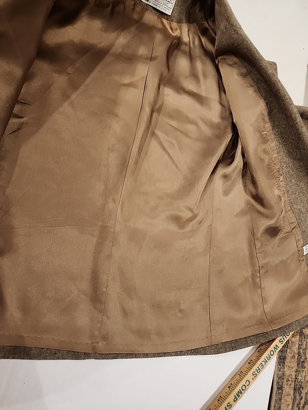 Vtg Miss Pendleton Suit Pant Jacket Set 100% Pure Virgin Wool Tweed Woolen Mills