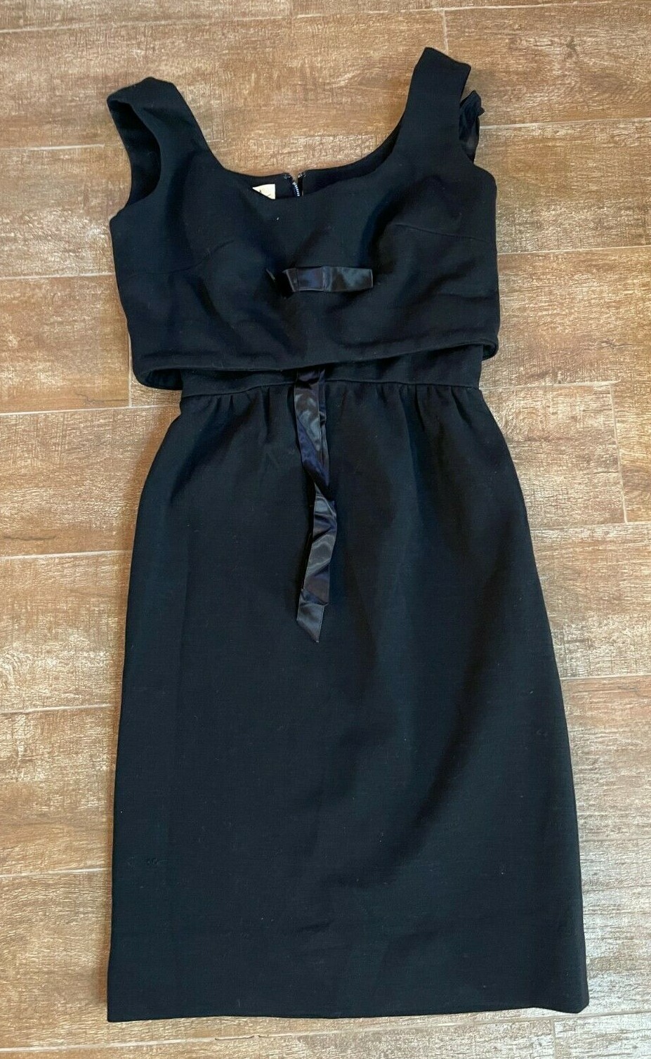 XS Vintage 1960s Junior Accent dress black MCM women sleeveless extra small