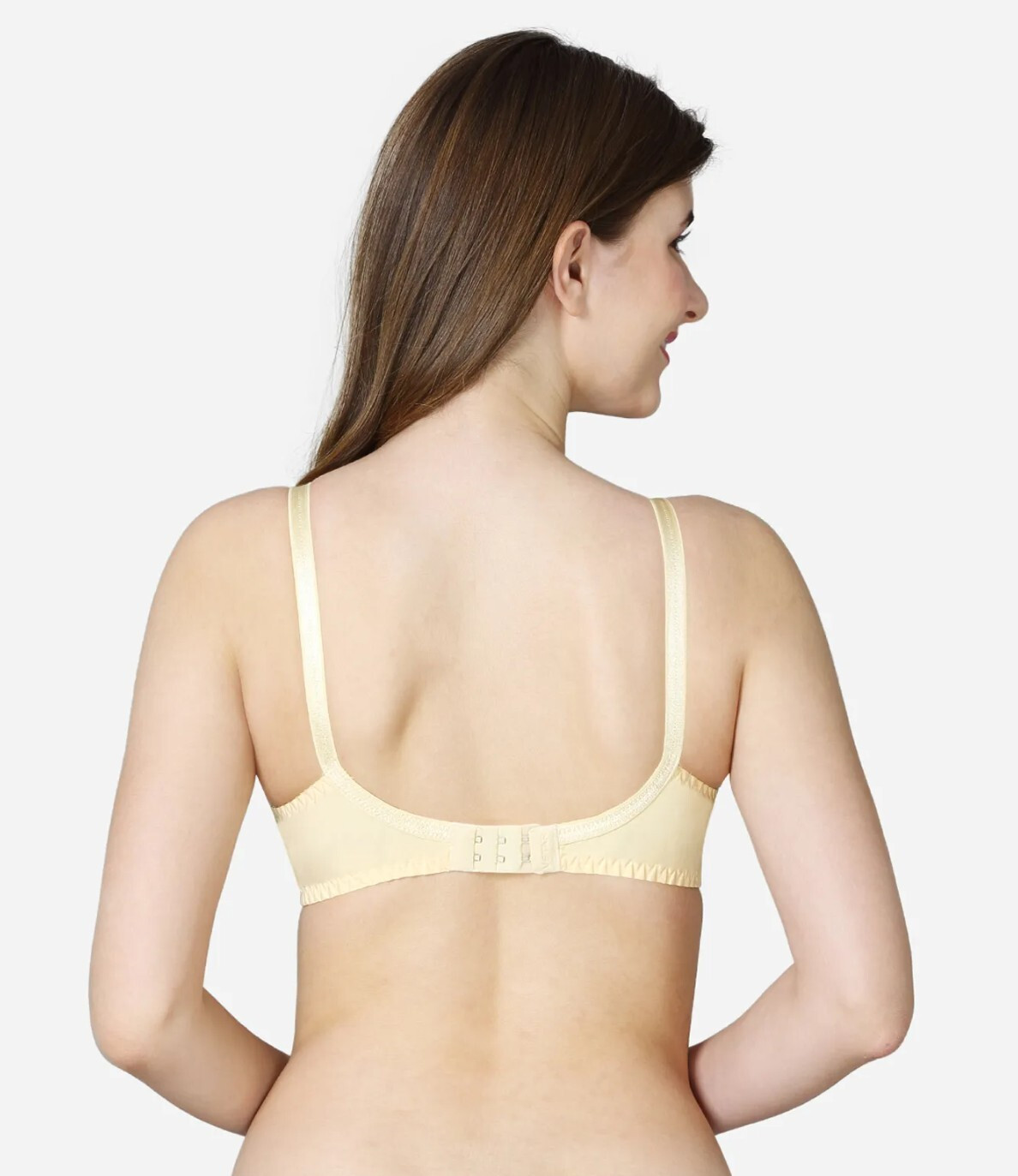 Saree Bra – Beige Double Layered Plus Size Non Padded Wireless Cotton Sexy Bra