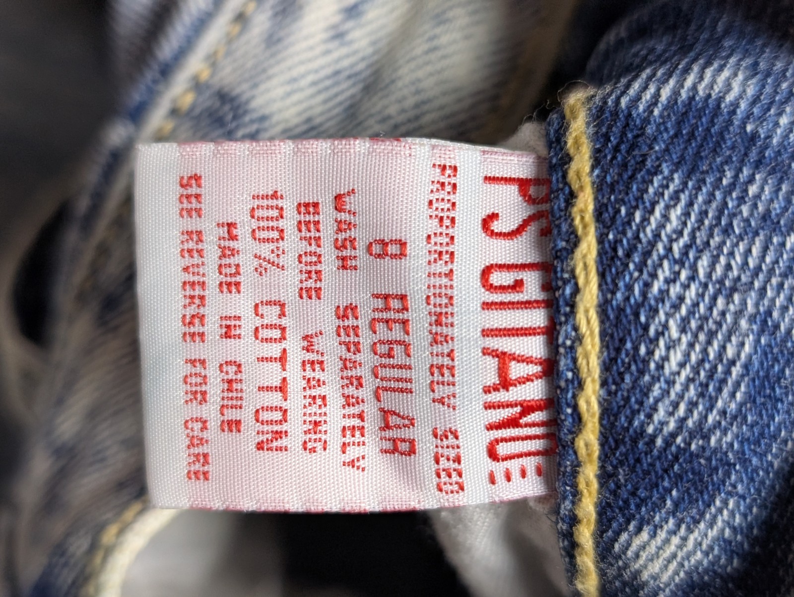 Vintage 1980&rsquo;s P.S. Gianto Women&rsquo;s Acid Washed Slim Fit Jeans Size 8 Regular