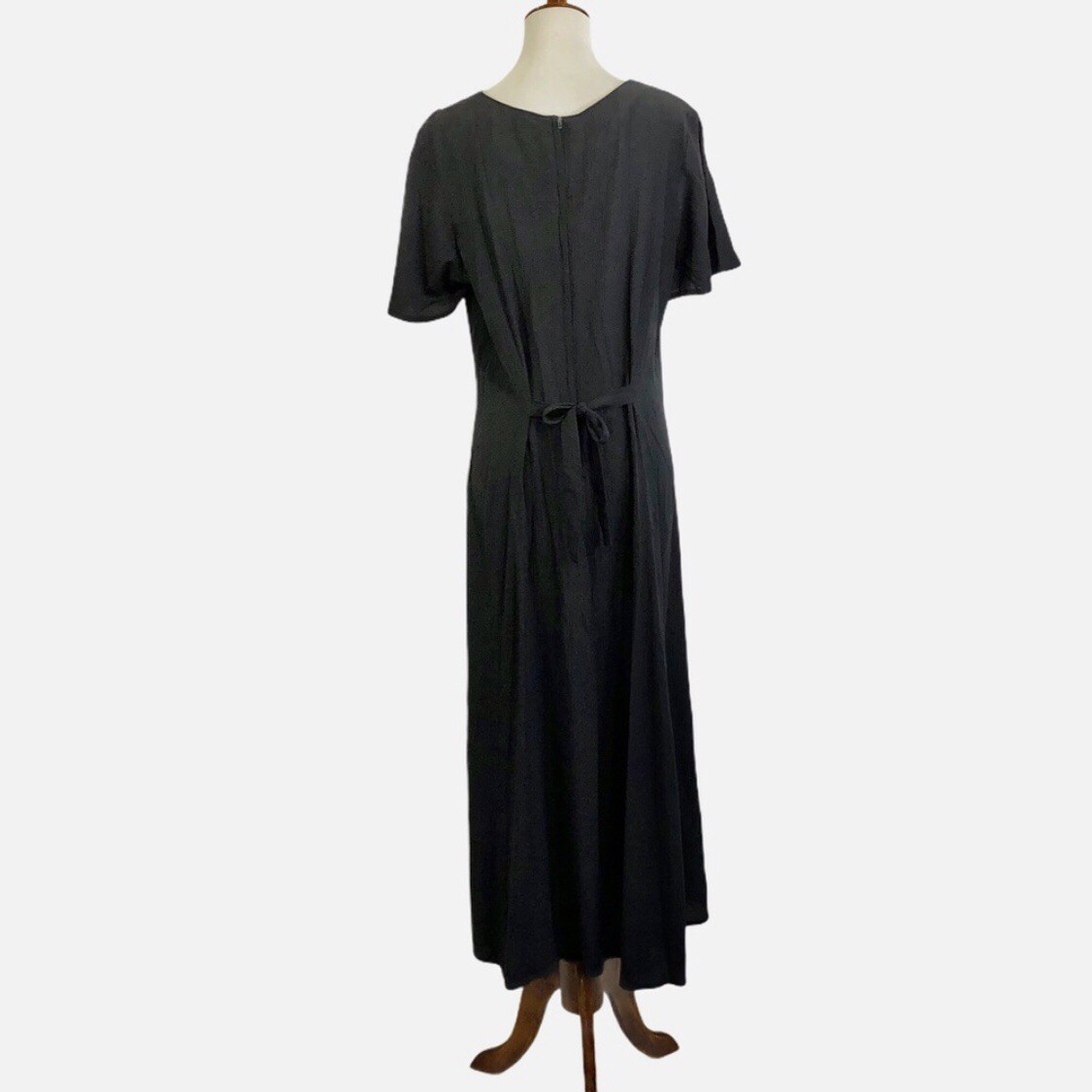 Vtg Lacy Afternoon Shell Kepler Maxi Dress Cottagecore Crochet ￼Floral Collar L
