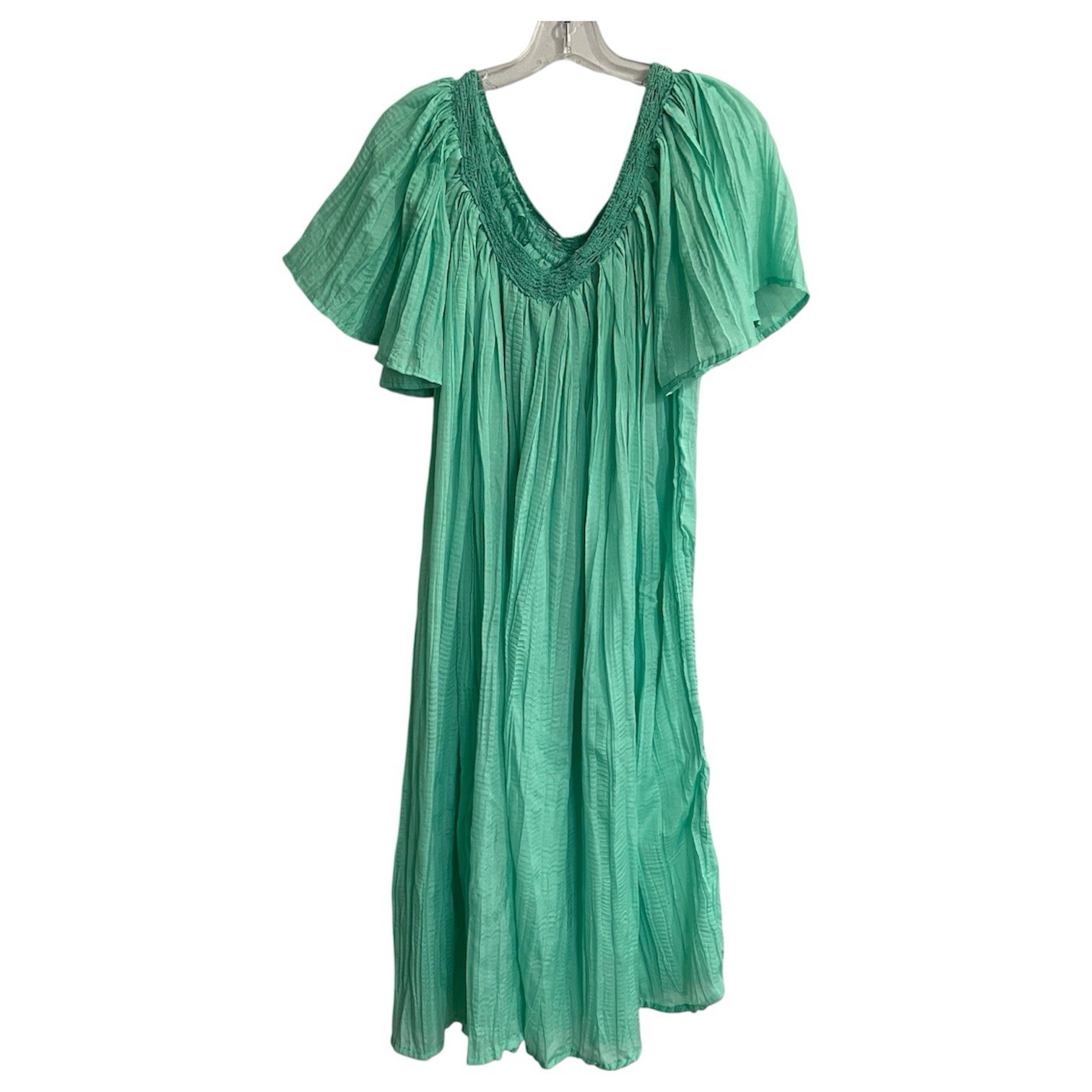 Vintage Mumu House Dress Jessica Bloom One Size OS Green Cottage Core Crochet