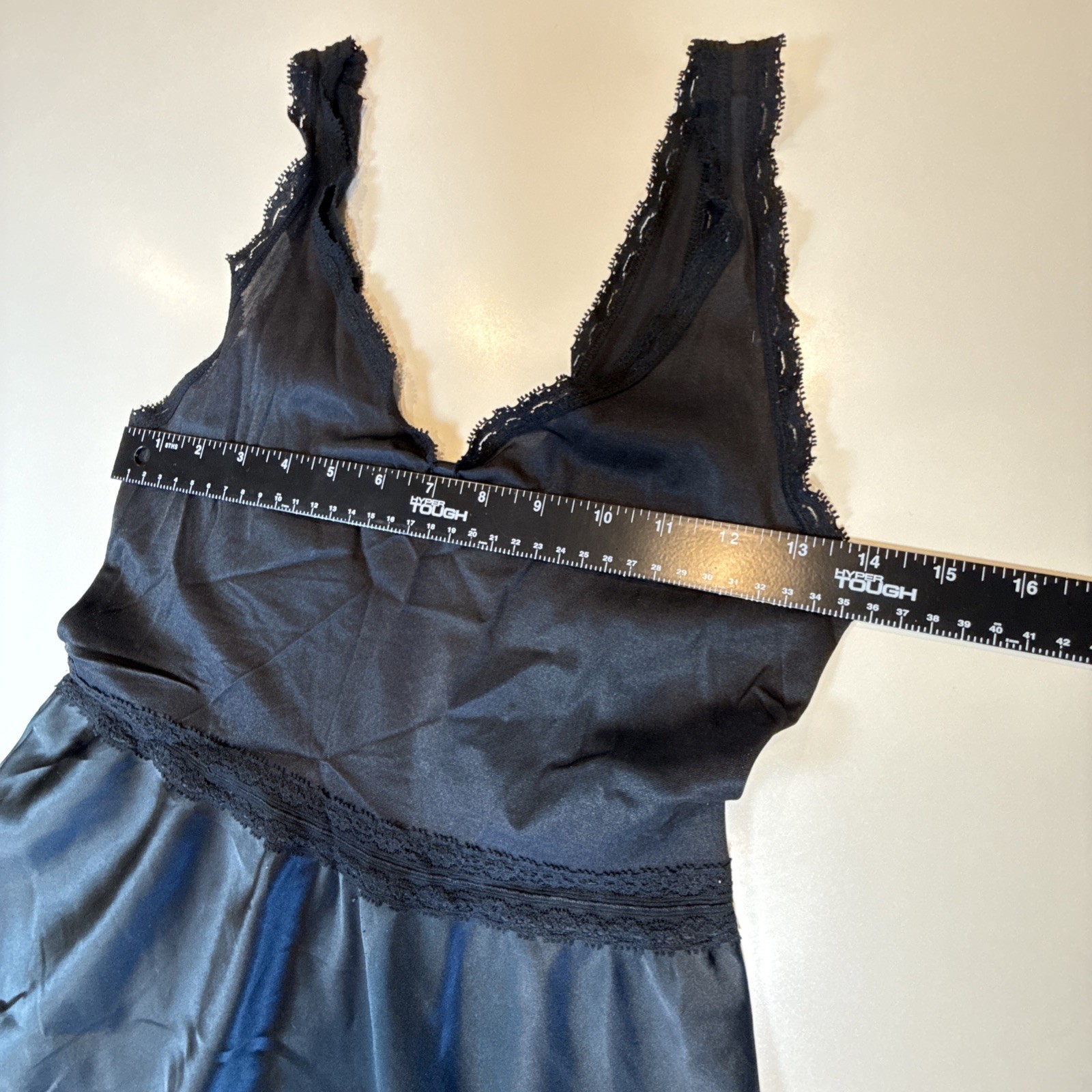 Vintage 1980s Maidenform « Something Special » Black Full Slip Size 32 USA Union