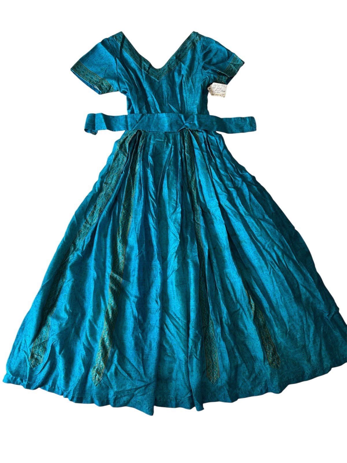 Silk 1950’s Vintage Dress Size 26- See description