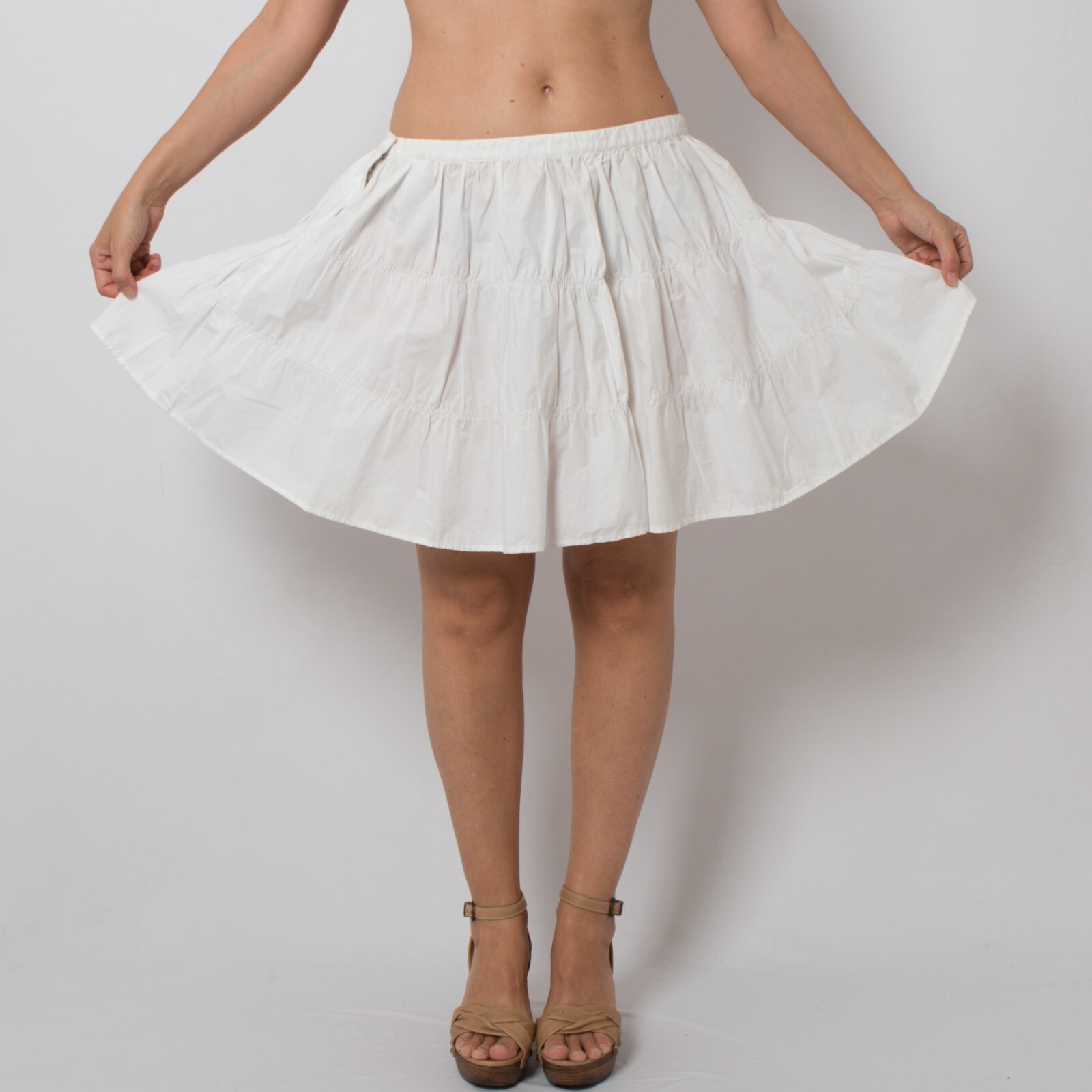 Short Petticoat White Lolita Style SERGIO TACCHINI Large Size W 34 US 16