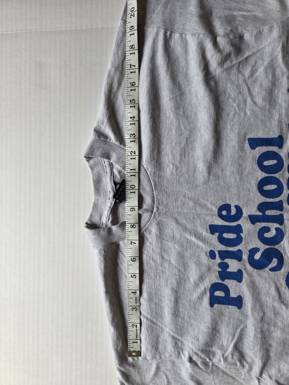 blue « Pride School Wide! » graphic with a paw print logo Fruit Of The Loom Xl