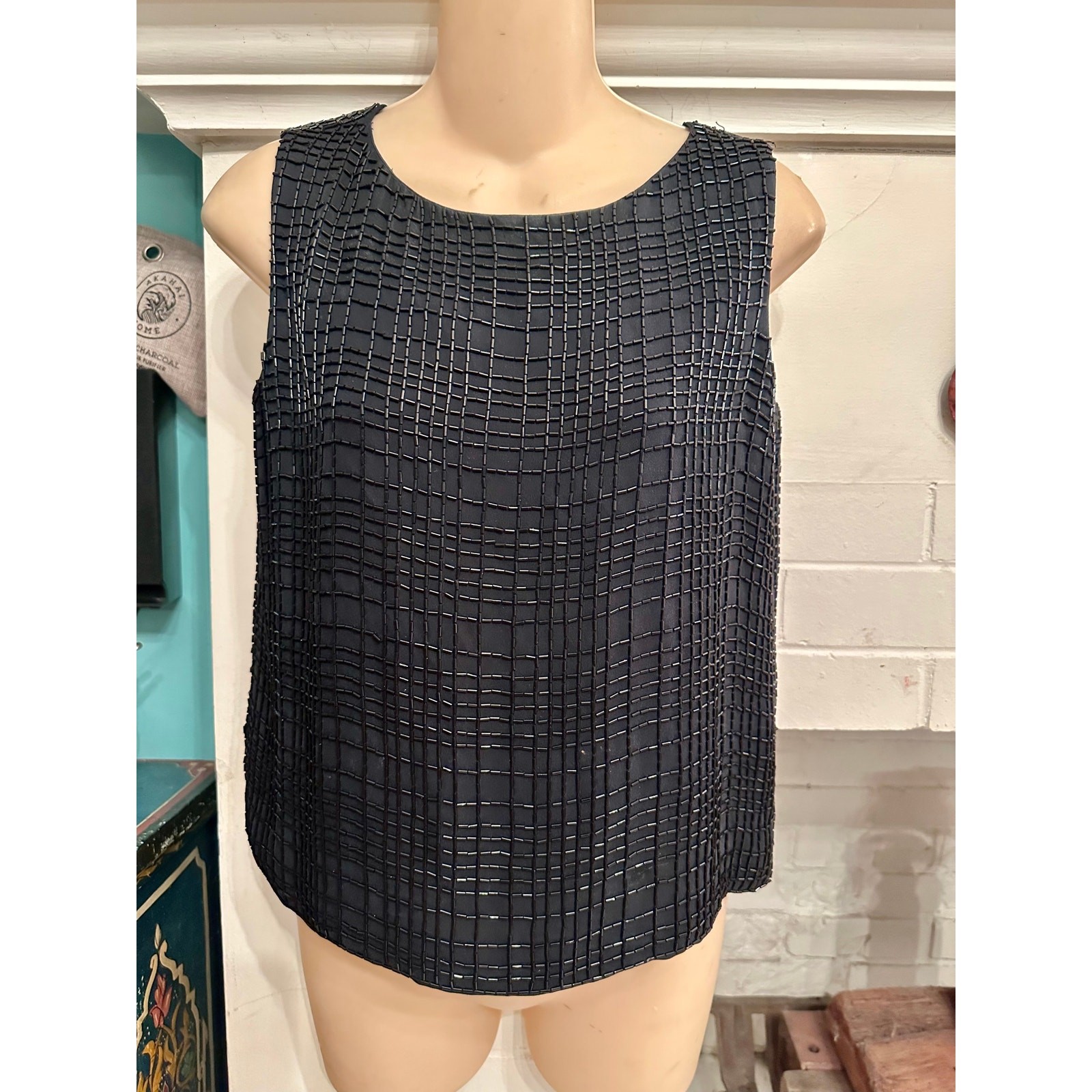 VINTAGE 80&rsquo;s 90&rsquo;s EMANUEL UNGARO BEADED TOP