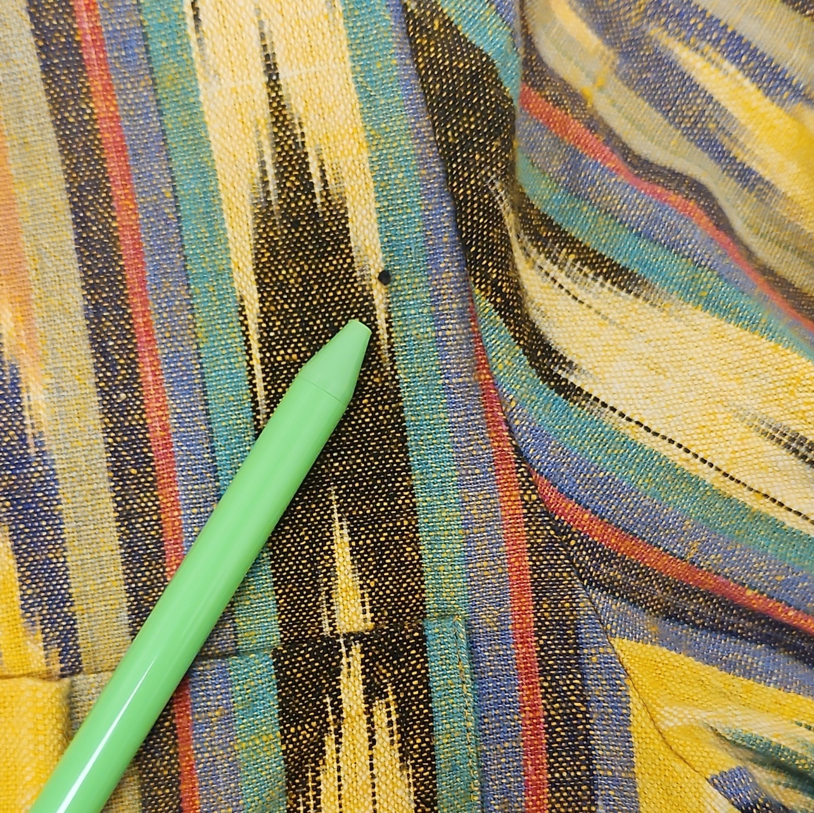 Multicolor Ikat Pattern Women&rsquo;s Jacket Long Sleeve Yellow Brown Blue Green Red