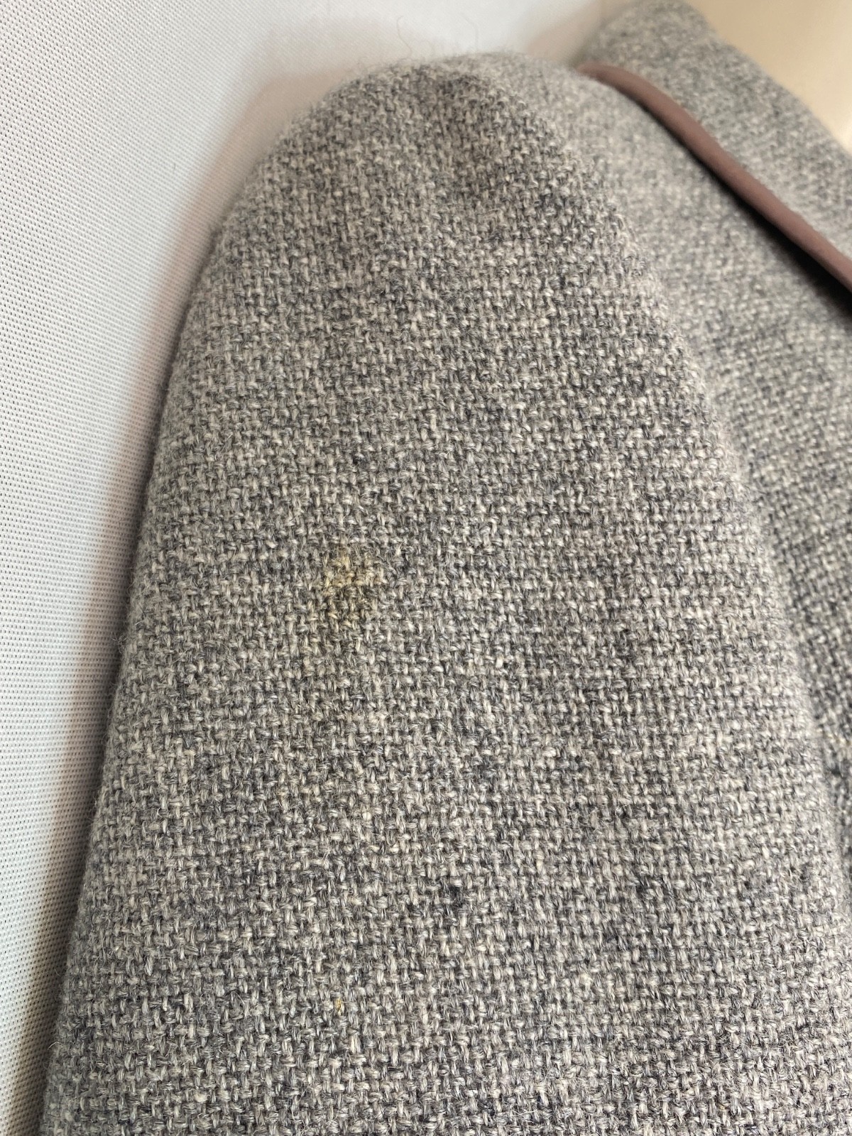 Vintage 1960s gray wool pea coat long swing jacket S M 1950s CANBY AS-iS