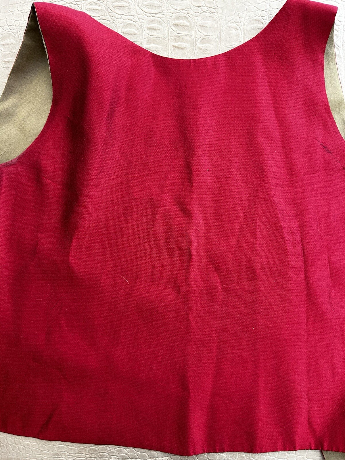 SYLVIA HEISEL Silk Open Vest Vintage