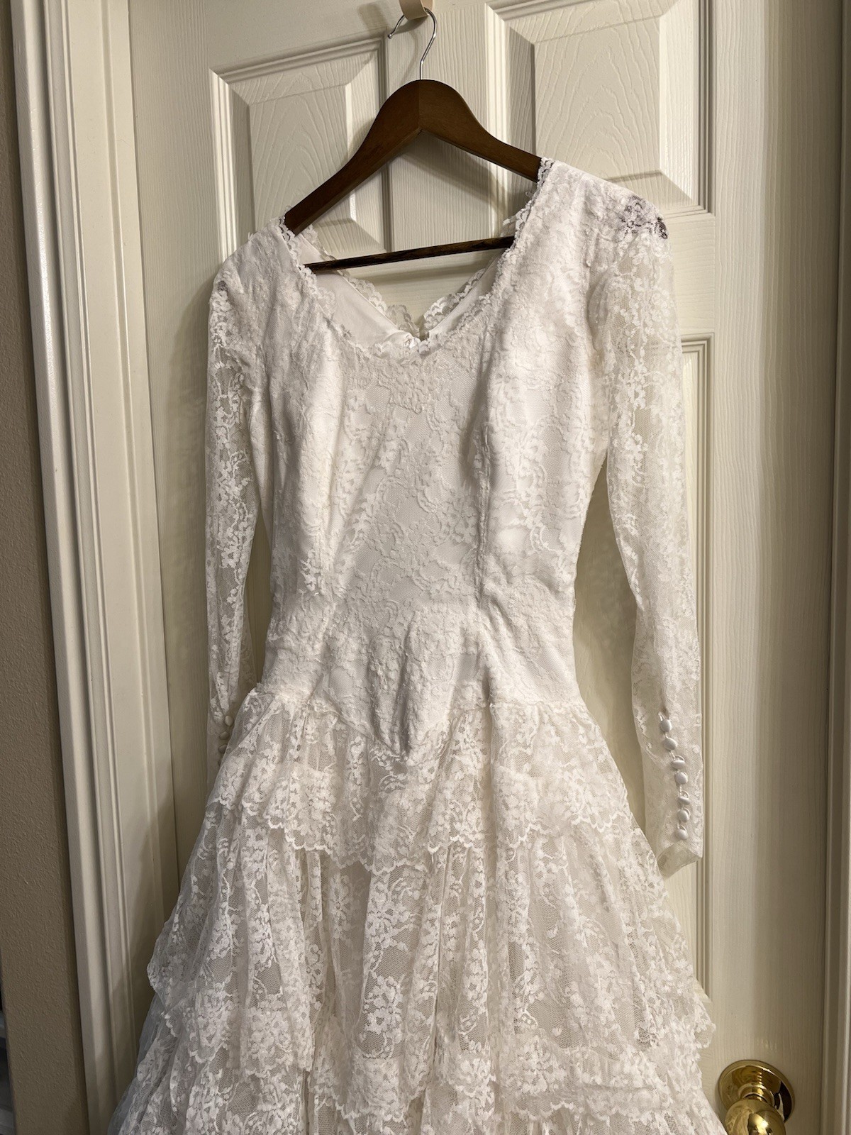 Vintage Custom Lace Wedding Dress