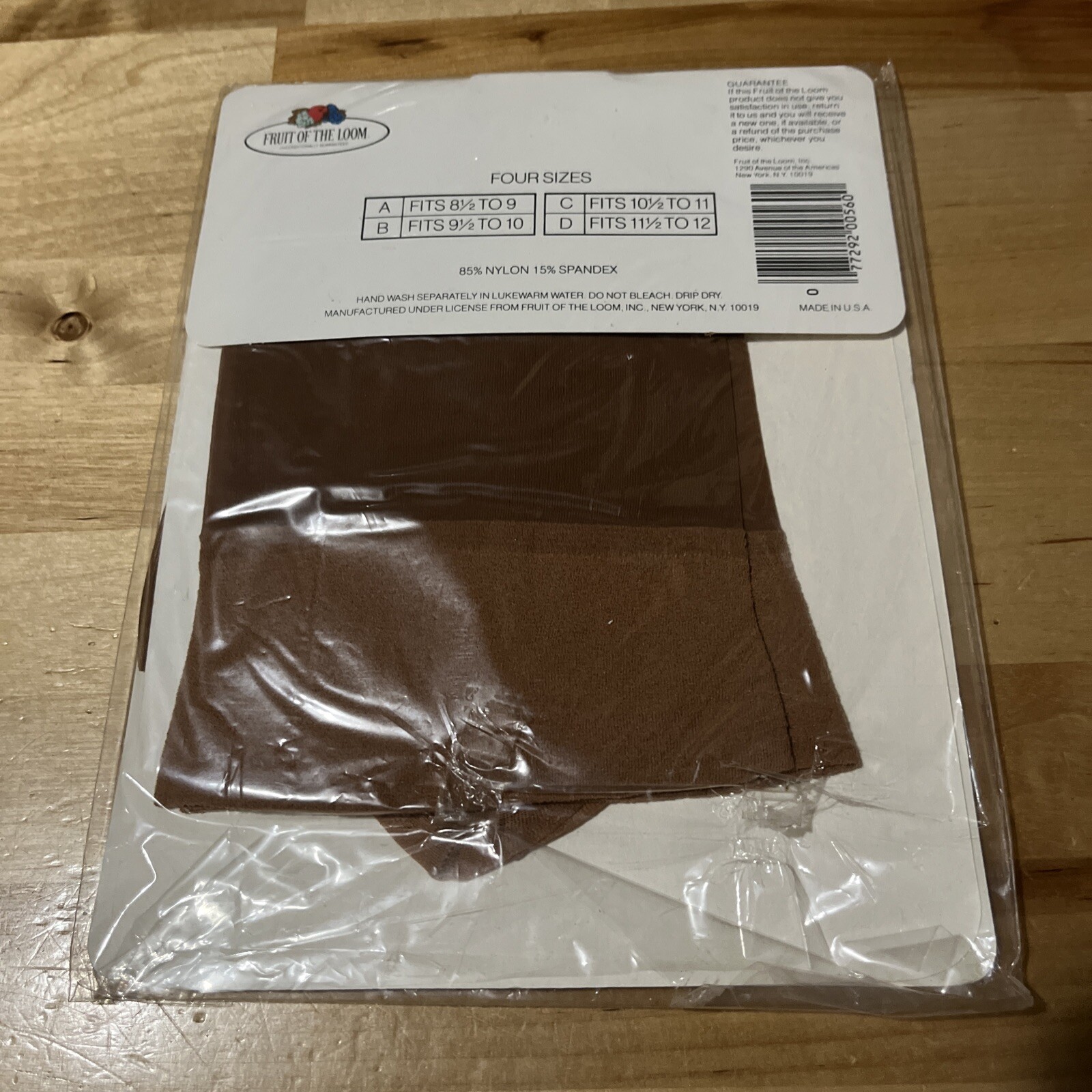 Vtg NEW 1 Pr Fruit of the Loom Seamless Shadow Nylon Thigh Hi Stockings 10.5-11
