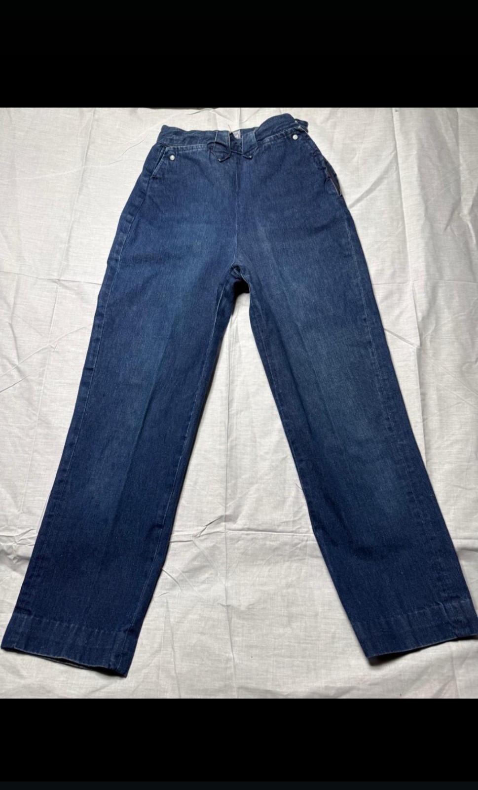 Vintage 1950&rsquo;s Levi&rsquo;s Denim Family Sanforized Western Side Zips Dark Wash Jeans
