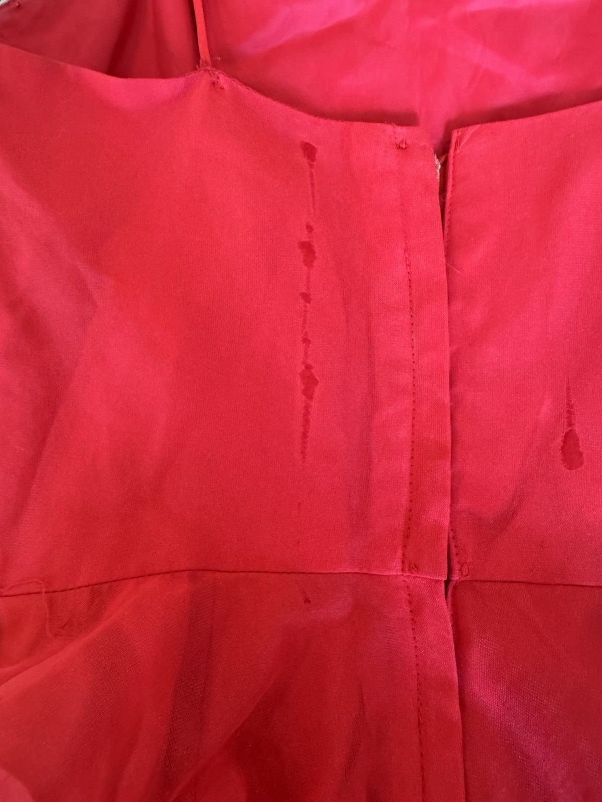 60s Vintage Bright Pink Spaghetti Strap Evening Gown With Chiffon Overlay Size S