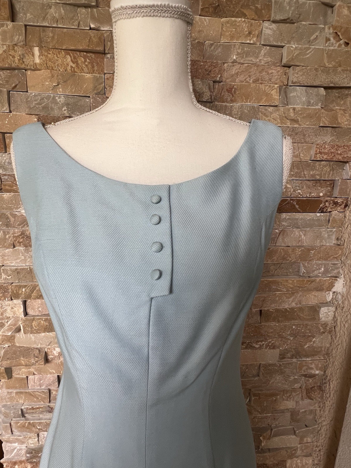 Jonathan Logan 1950s 2 piece shift Dress & Bolero powder Blue size 4 *see note