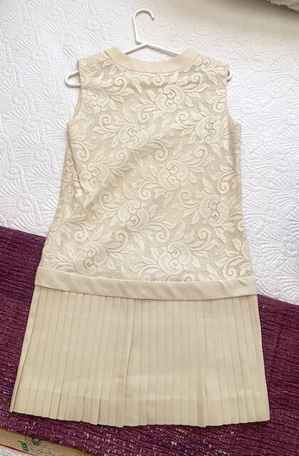 Vintage Carol Craig Flapper Pleated Bottom Size S or M