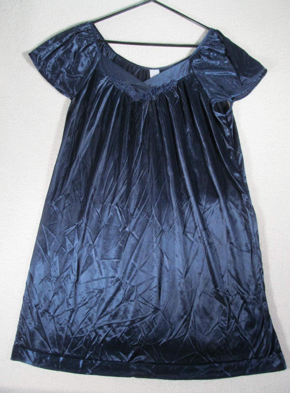 Vintage Cool Clothing Womens Night Gown Size Large Navy Blue NWT