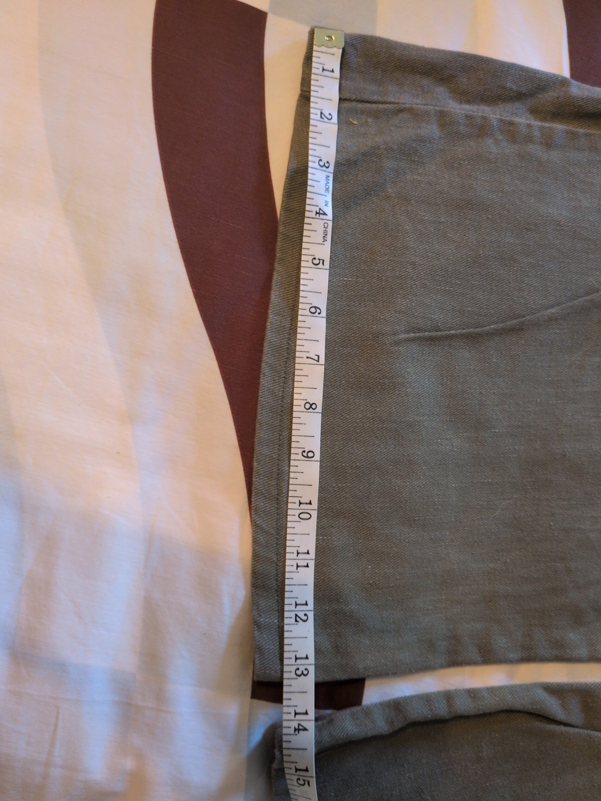 Vintage Deadstock NWT Fun Stuff Olive Denim Bell Bottoms Women&rsquo;s Size 11, 1970s