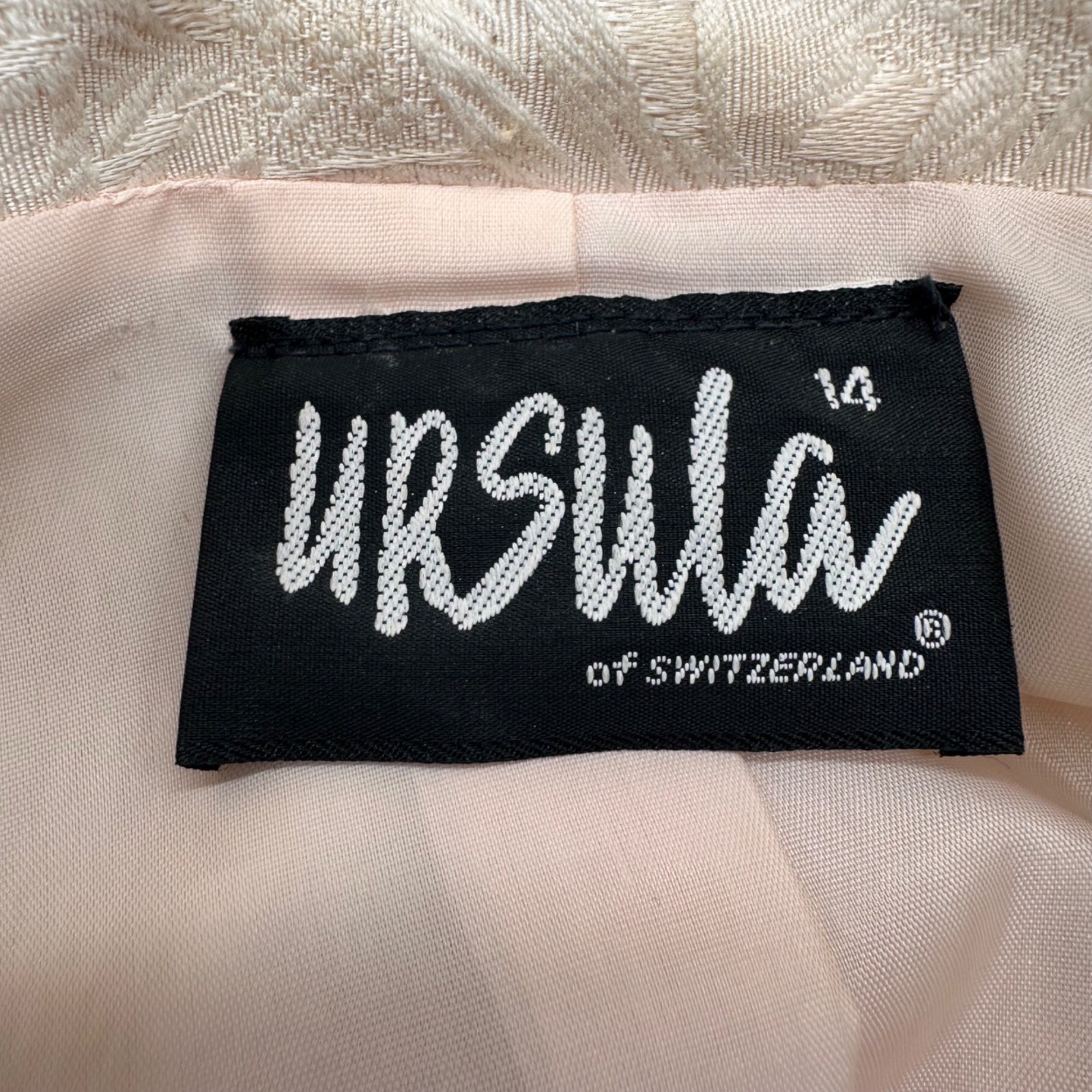 Vintage Pink Jacket Skirt Set 1980s Sequins Glam Size 14 Ursula Of Switzerland