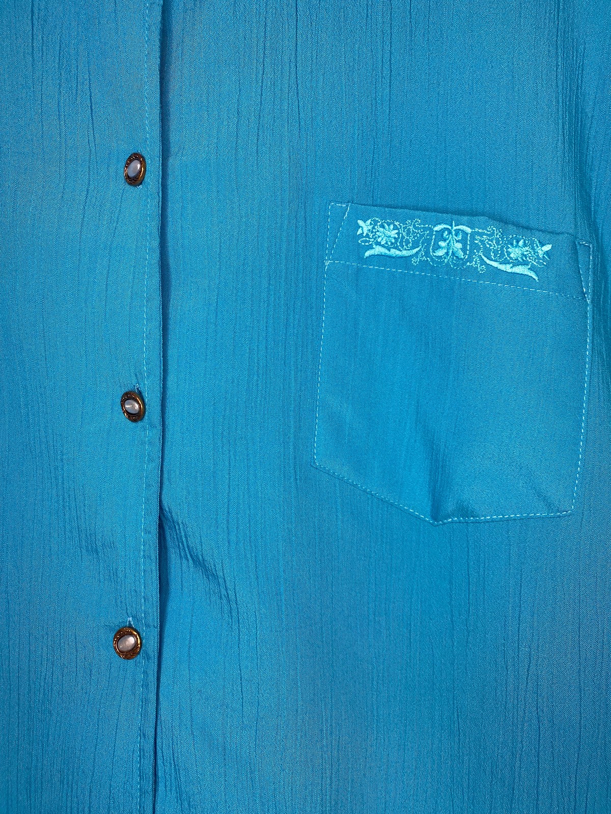 Turquoise Blue Blouse Size 14