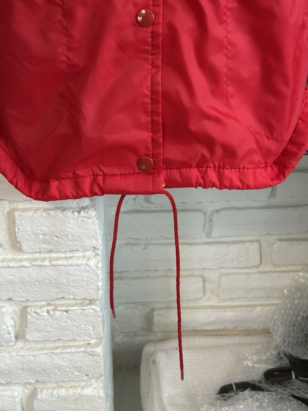 Vintage 80s Pinehurst Golf Course Resort NC West Wind Windbreaker Ladies M Red