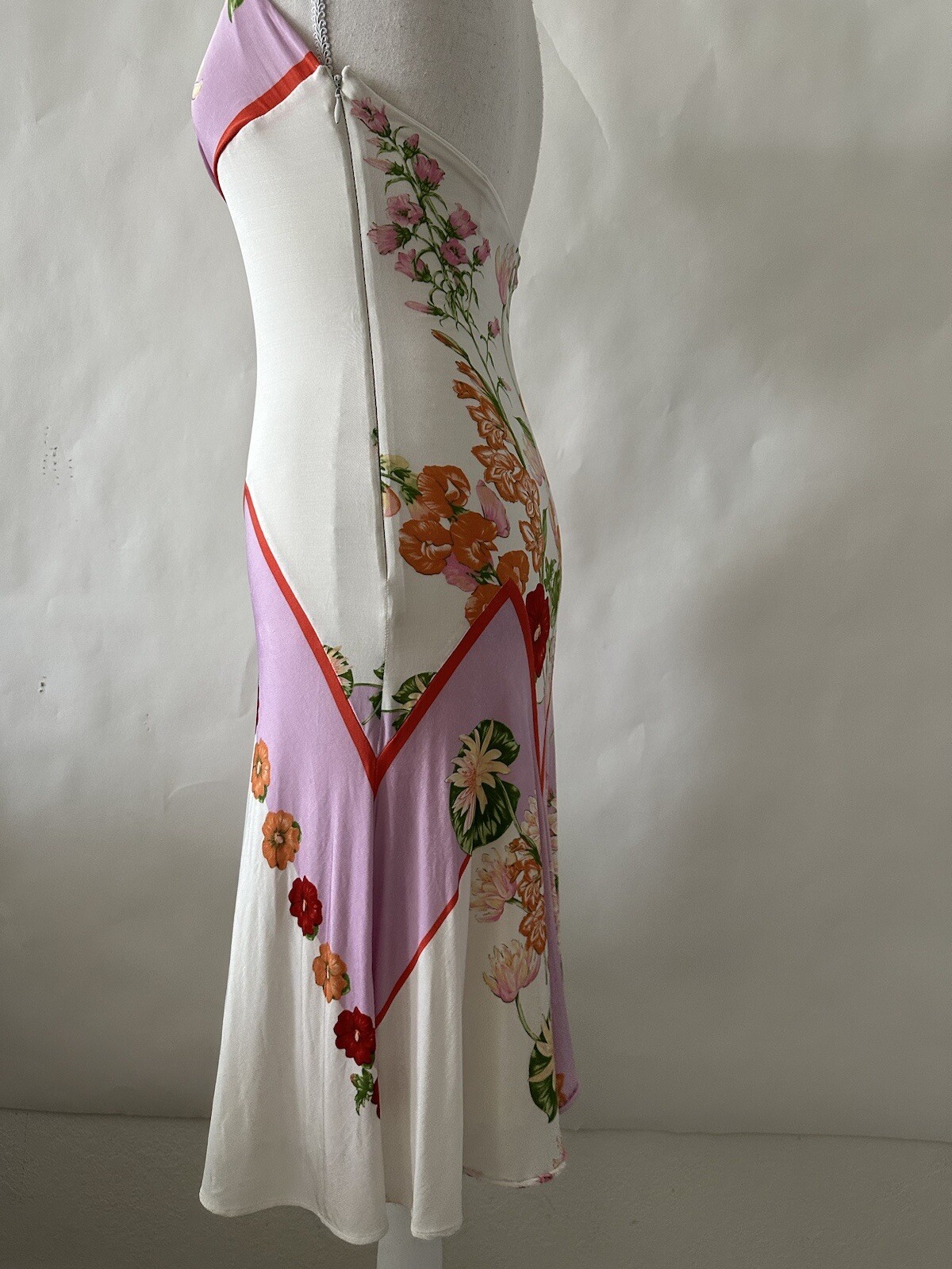 Vintage Versace Early 2000’s Halter Dress Floral New York Fashion Bratz Fairy 38