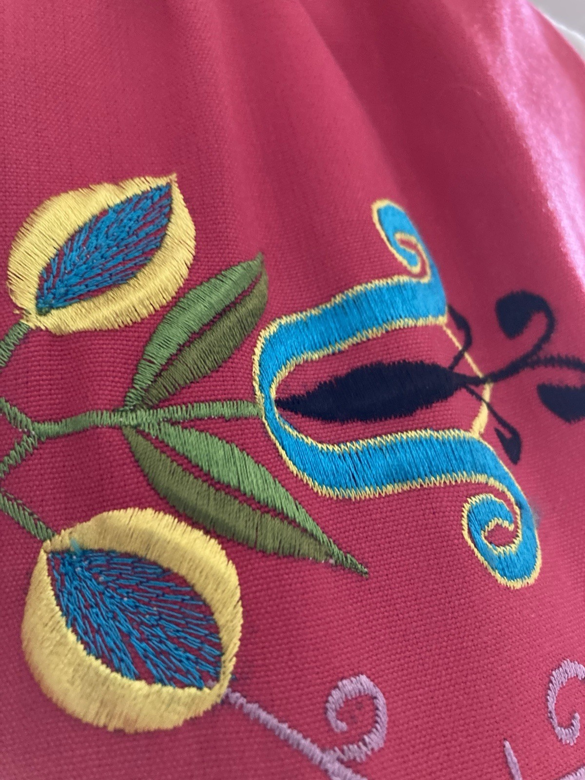 Vintage Bordados Mary Vi Mexican Embroidered Maxi Dress Peasant S