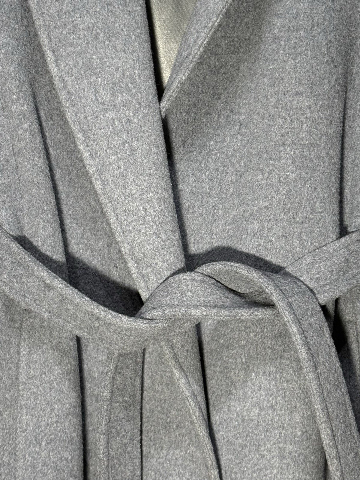Pendleton 80’s VTG Pure Virgin Wool Women’s Long Gray Coat Made In USA Size12