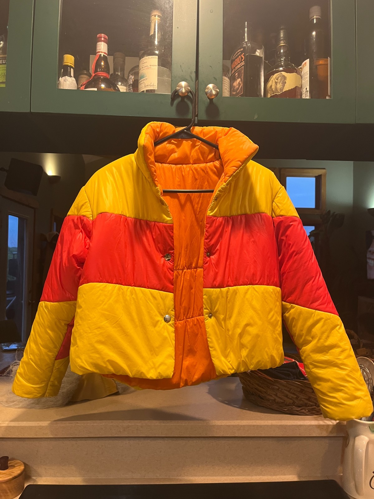 Archival Junya Watanabe Comme des Garçons FW2004 C-Shaped Cropped Puffer Jacket