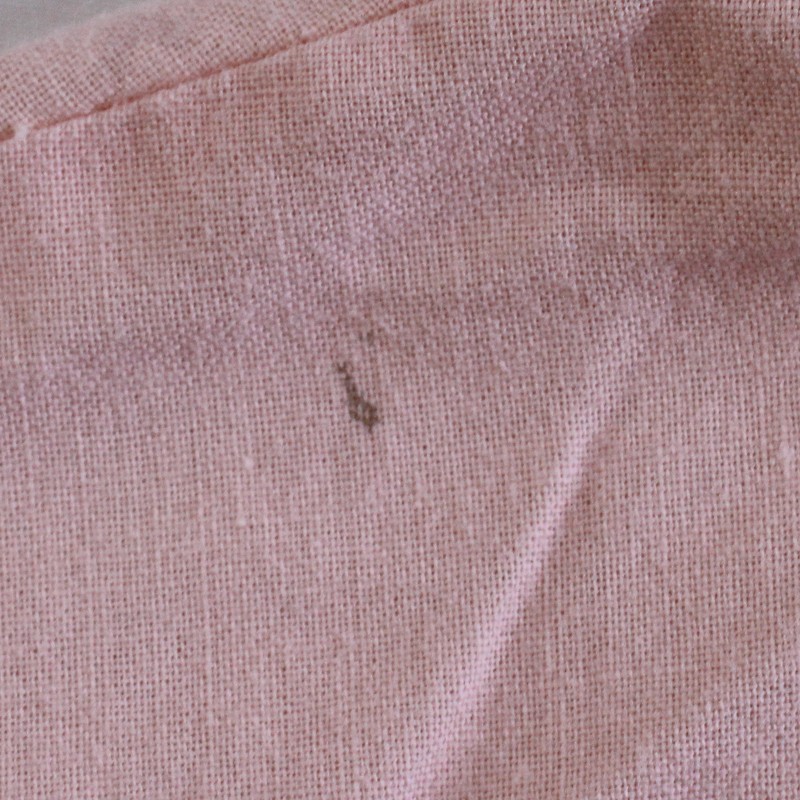 Vintage Handmade Light Pink Button-Up Shirt Lace Collar Women&rsquo;s Size Medium