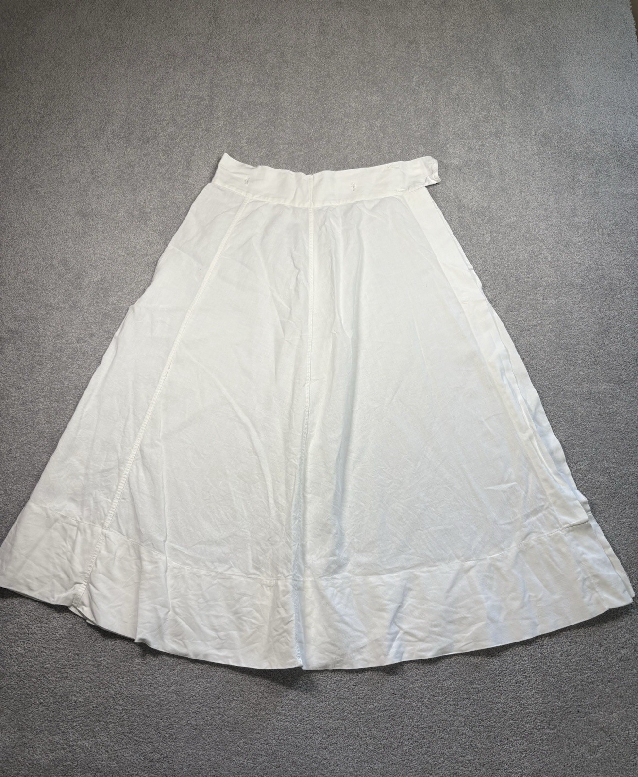1930s 1940s WW2 Nurse Uniform Skirt White Hospital Clothing Co. Vintage Named