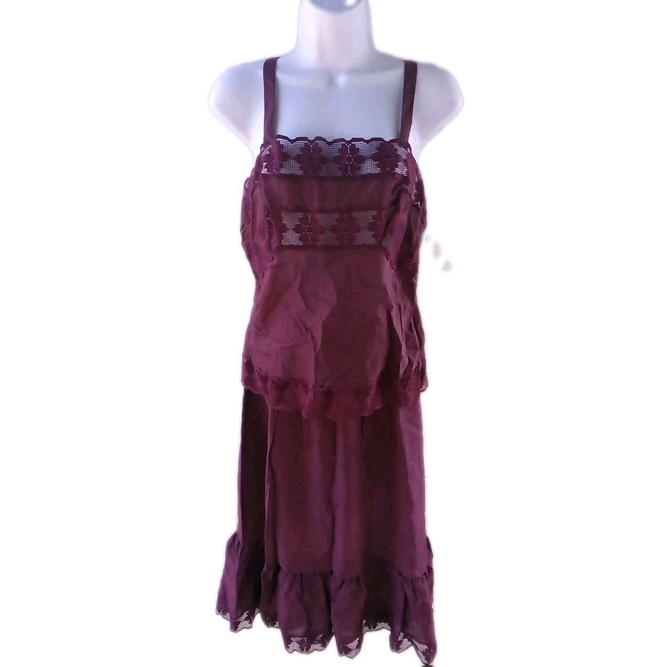 Flair New York 80s Two Piece Skirt & Top Set Size Large NWT
