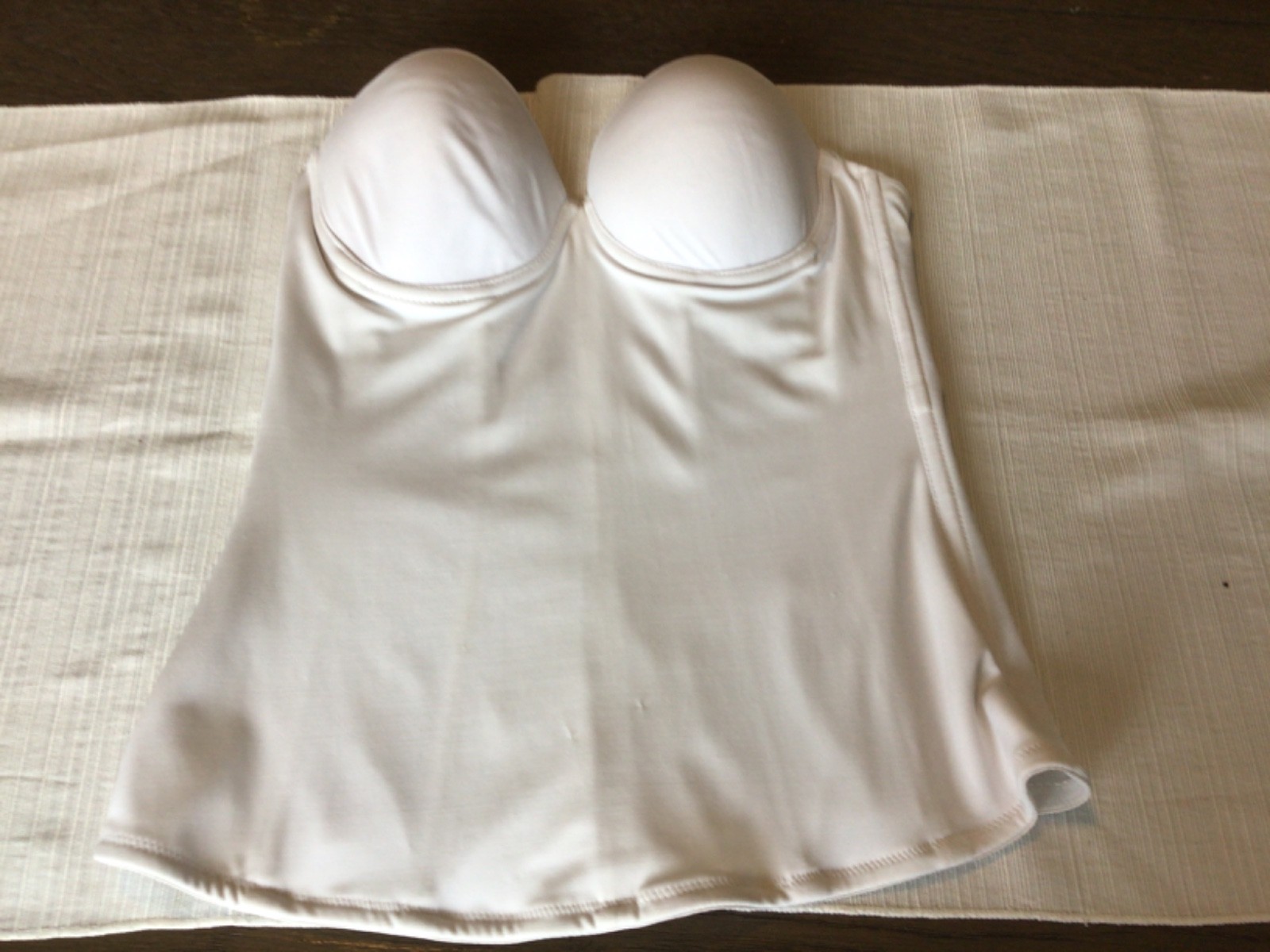 Bridal Corset Bra Strapless White Size 34B For fittings-Never Worn-Slight Wear