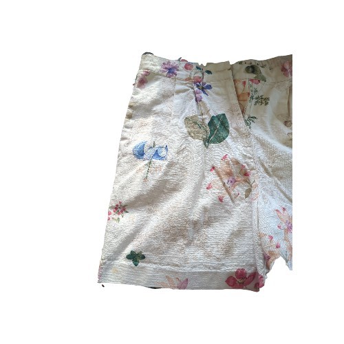 Vintage Starfire Botanical Wildflower Cotton Shorts Sz 12 Cottagecore Academia