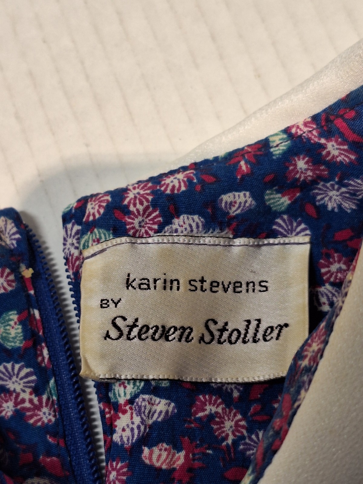 Vintage Karin Stevens By Steven Stoller Dress, Woman&rsquo;s 12, Cotton Belnd