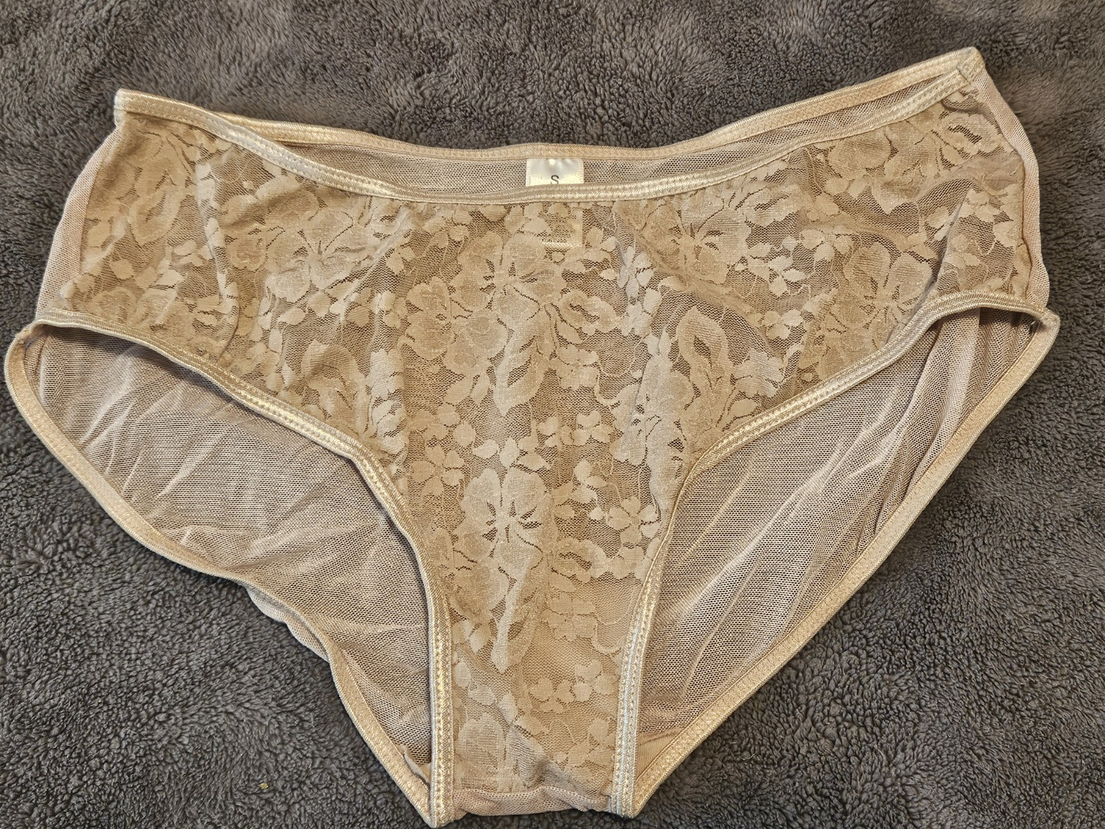 VTG Gilligan & O’Malley Sheer Lace Panties Sz: Small Color: Mocha NEW