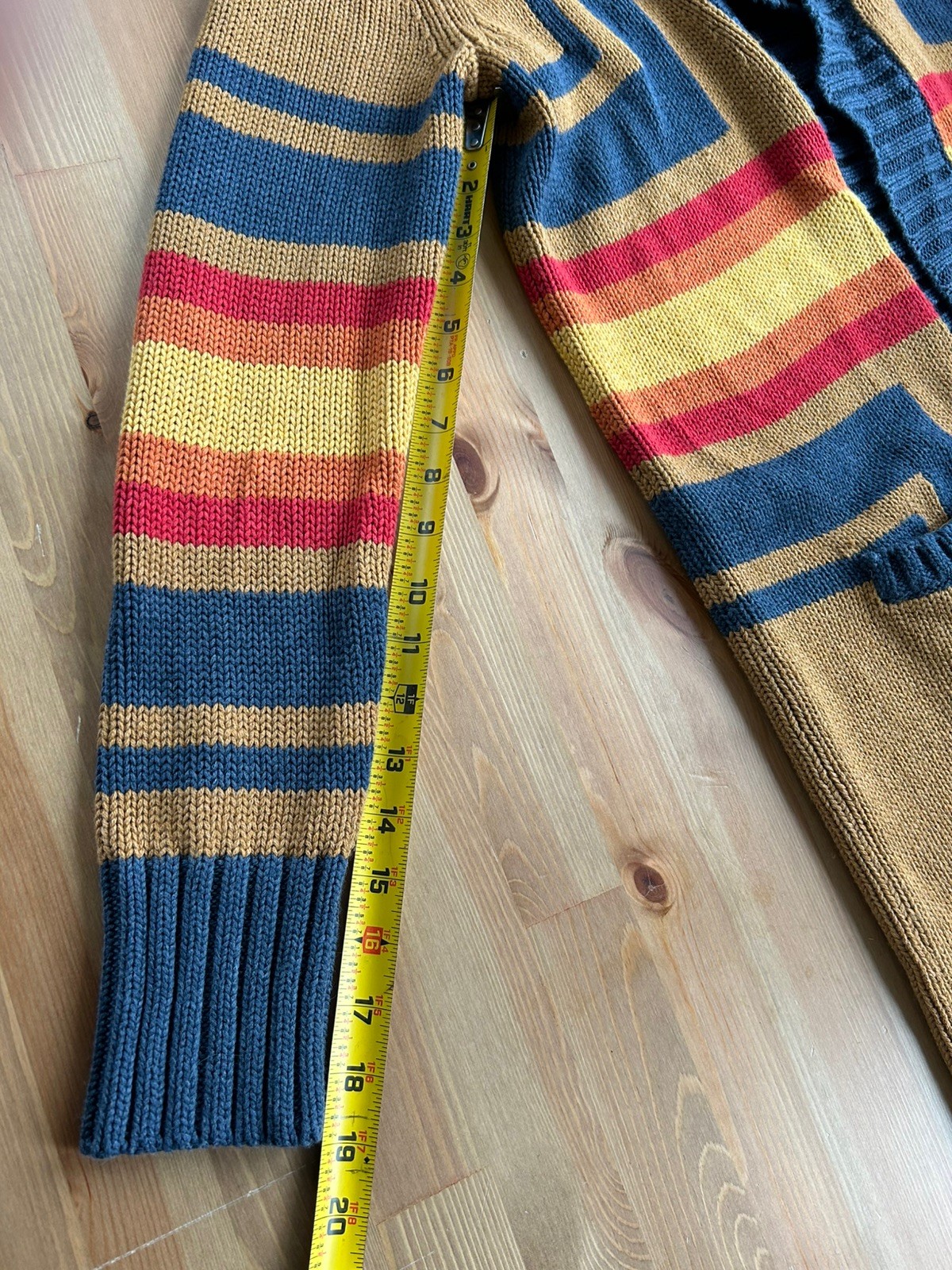 Pendleton Harding Open Long Cardigan Small Cotton Wool Exc Shape Southwest Aztec