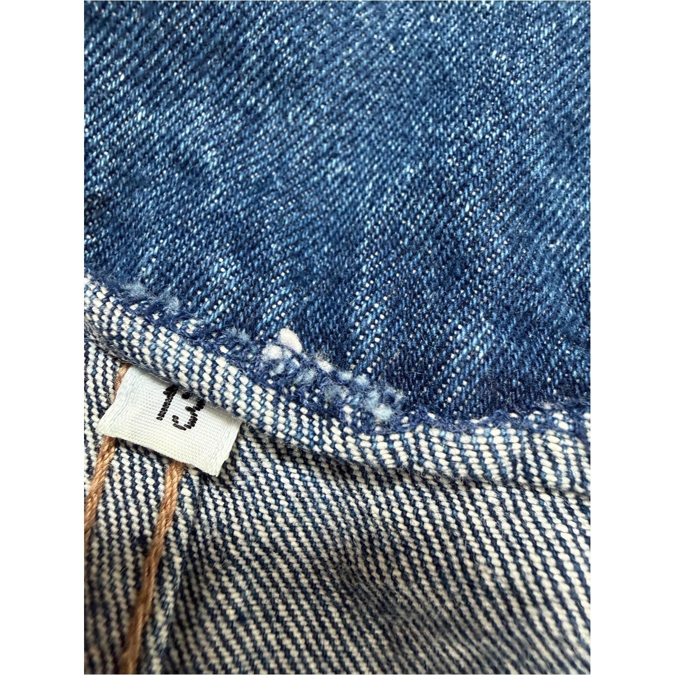 Vintage Paperbag Waist High Rise Mom Jeans Womens Size 13 Blue Denim Tapered