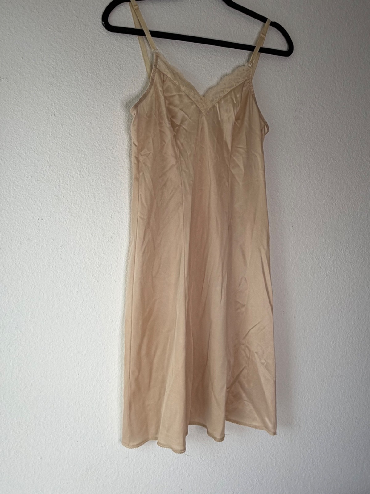 Vintage Dress Slip, Nude Color, Women&rsquo;s Size 32, Union Made in USA, Size 32 XS