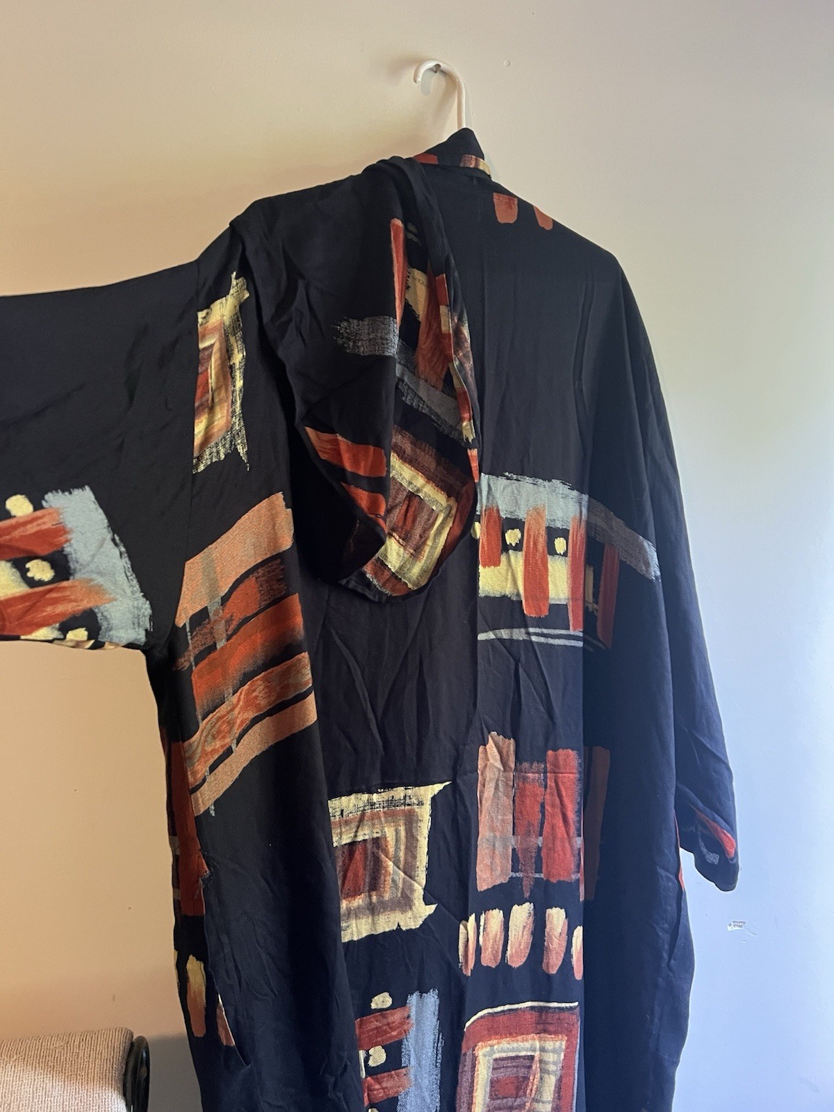 KEMBALI VINTAGE RAYON KIMONO DUSTER LAGENLOOK ART TO WEAR