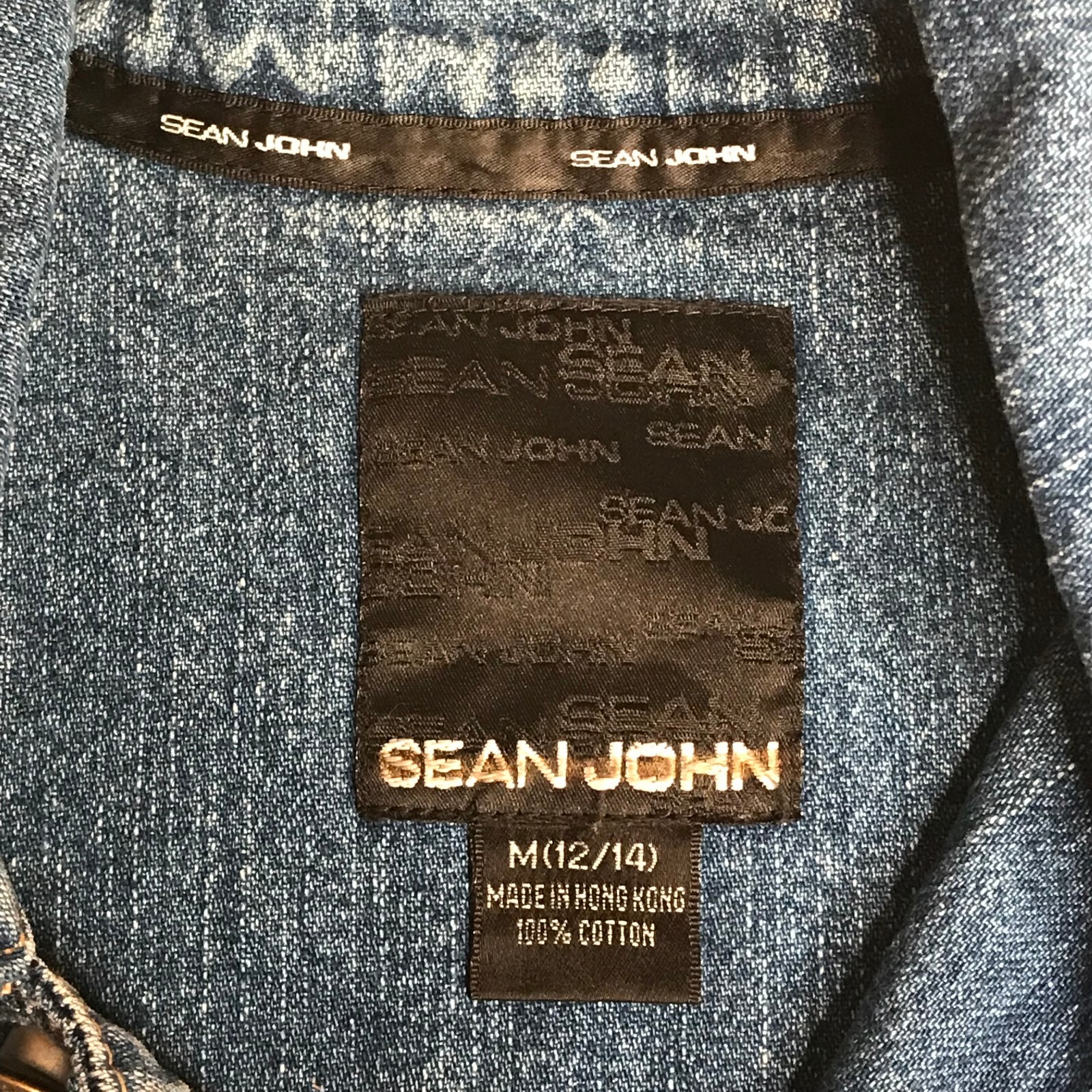 Sean John Blue Vintage 90s Jacket Size Medium 12 – 14