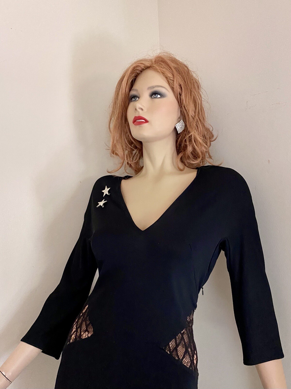 Gianni Versace Classic Evening Dress Midi Made In Italy Size 42EU/US 8 Elegant