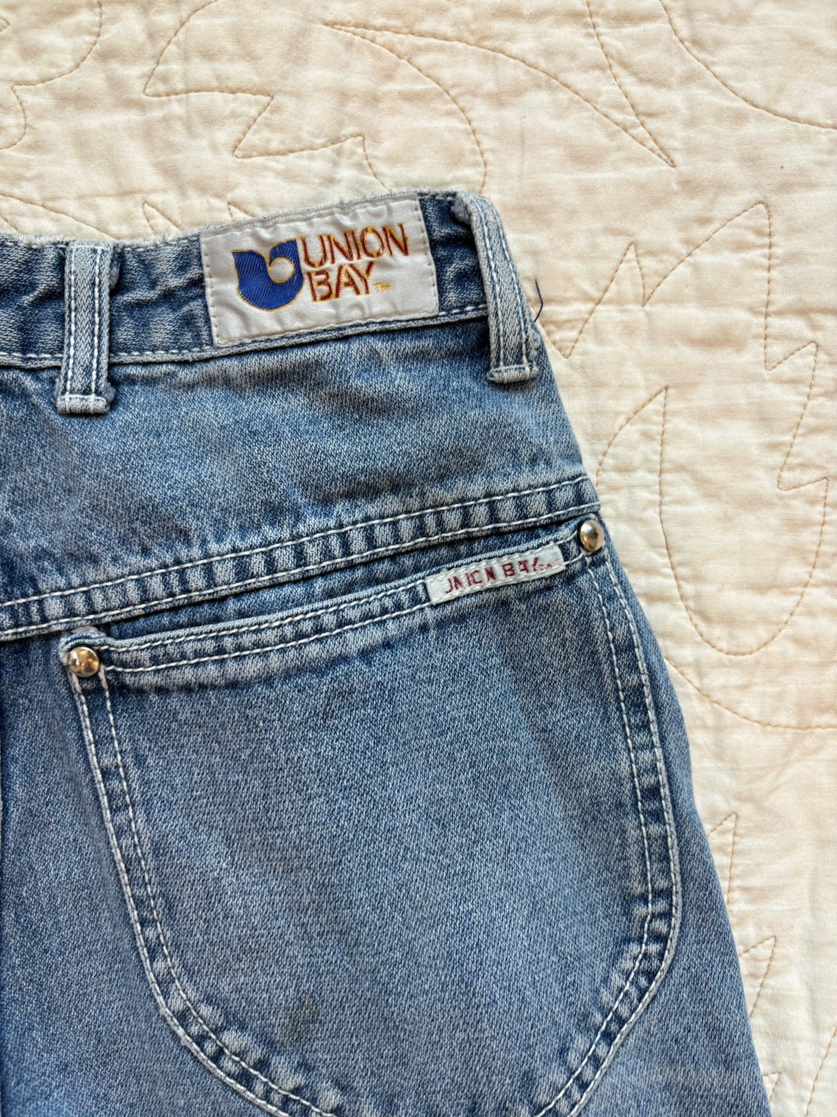 Unionbay True Vintage High-Waist Buttonfly Indigo Denim Jeans 1970&rsquo;s Size 5