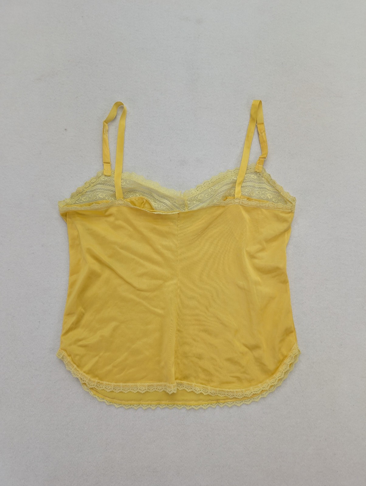 Kasara Vintage Camisole Slip Top Size S Yellow Tank