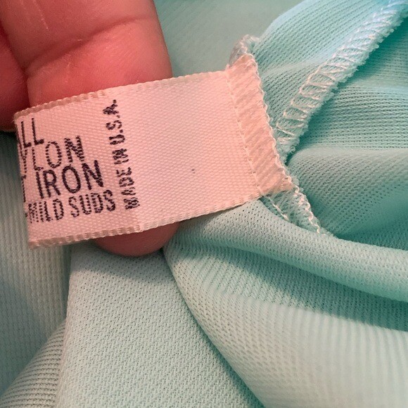 Vintage Cottagecore Ruffle Cami Nightie Top Mint S blouse Whimsycore Soft Girl
