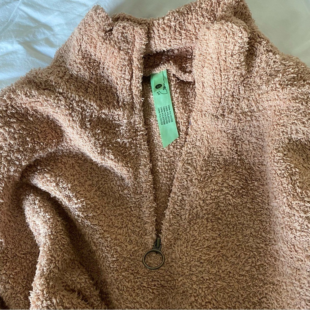 Honeydew Intimates Set Comfort Queen Half Zip Pullover & Joggers Size S in Sepia