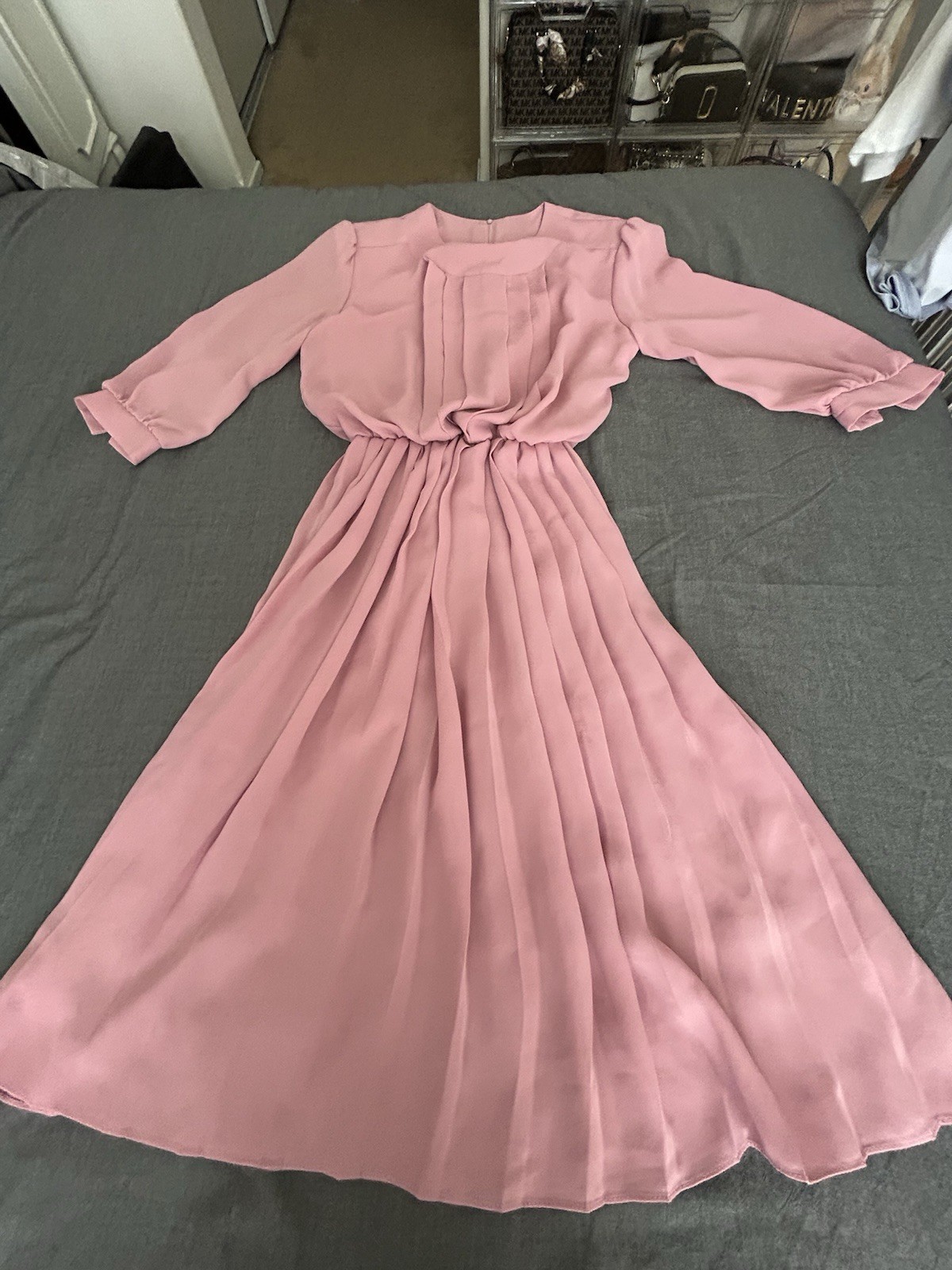 Dress Vintage Pleated