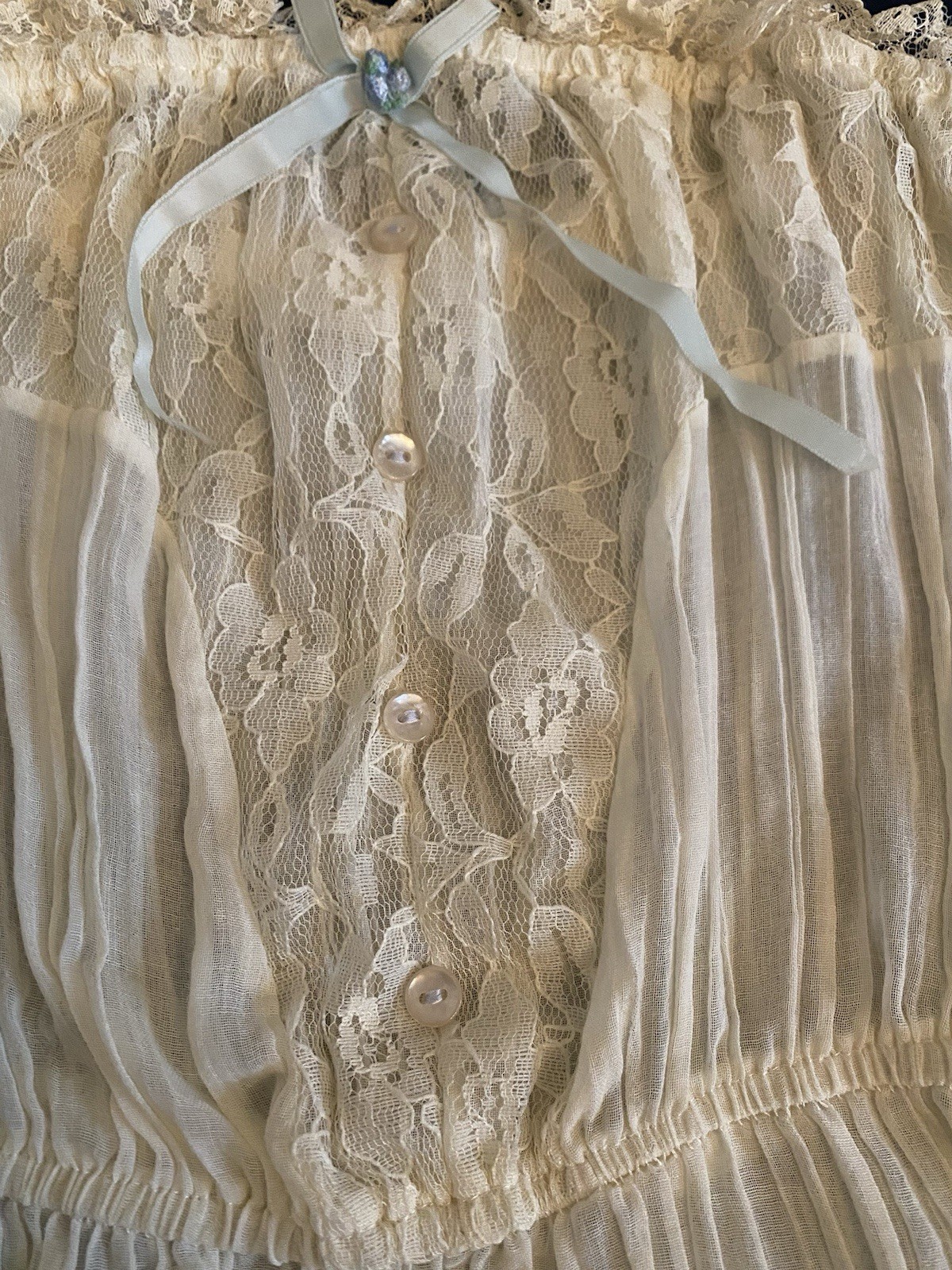 Vintage 1970s Semi Sheer Chiffon Prairie Boho Hippie Sundress California NWOT