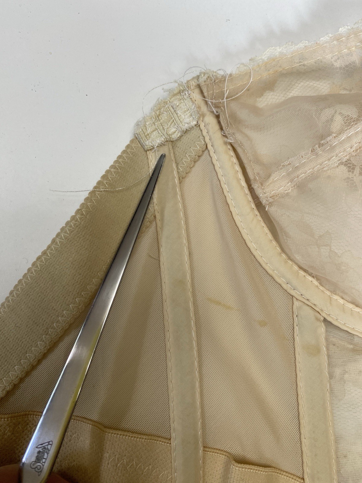 Vintage Backless By Young Smoothie The Strouse Adler Co 38c Boustier Lace Bra