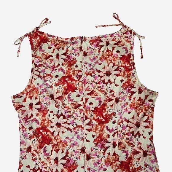 VTG 90s, y2k floral stretch fitted shift spring mini dress / 6/8 / preppy, beach